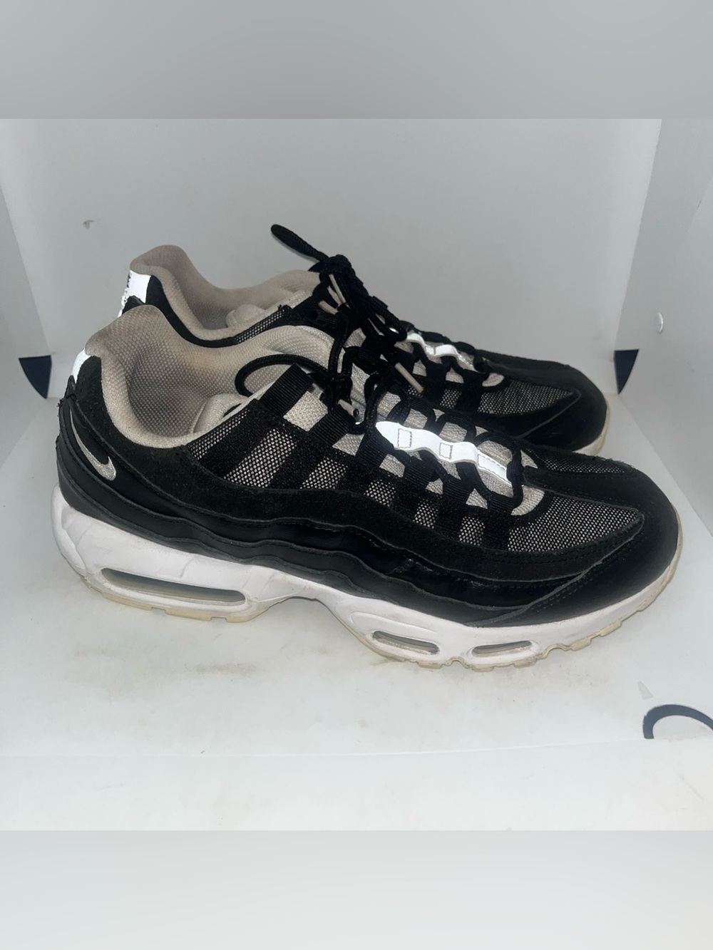 Nike Air Max 95 Yin Yang Black White Grey Sneaker Shoes Mens Size 9 CK6884-001
